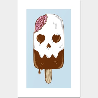 Skull Ice Cream Posters and Art